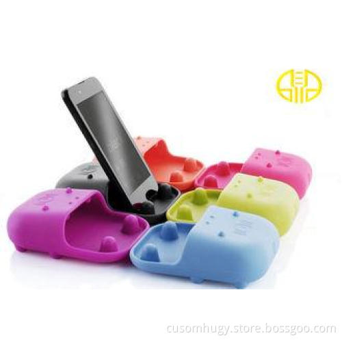 Cartoon Hippo portable wireless Silicone Horn Speaker for m